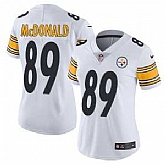 Women's Nike Pittsburgh Steelers #89 Vance McDonald White Vapor Untouchable Limited Player NFL Jersey Dzhi,baseball caps,new era cap wholesale,wholesale hats